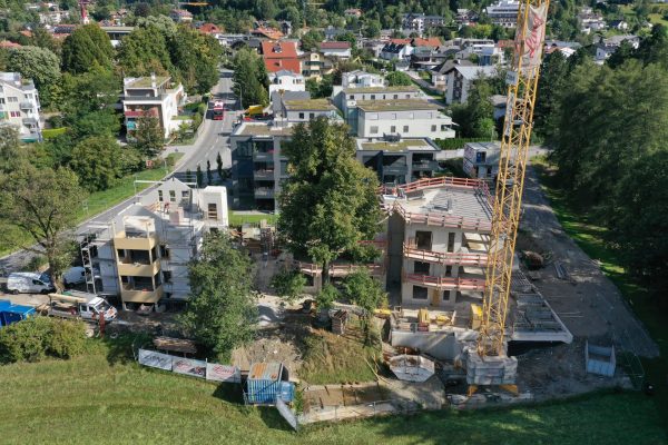 Baustellenfoto Neubauprojekt Forty in Igls