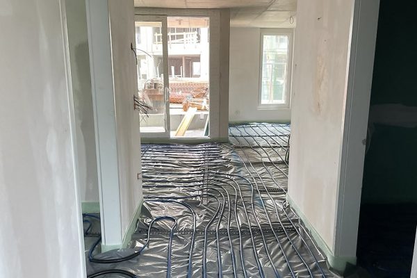 Bauupdate Stadt Carre Eigentumswohnungen Innsbruck Aufnahme Innen Estrich, Fußbodenheizung