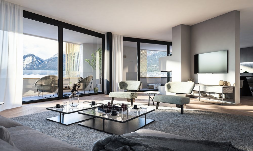 Innenvisualisierung Eigentumswohnung Premium-Living im Stadt Carré in Innsbruck